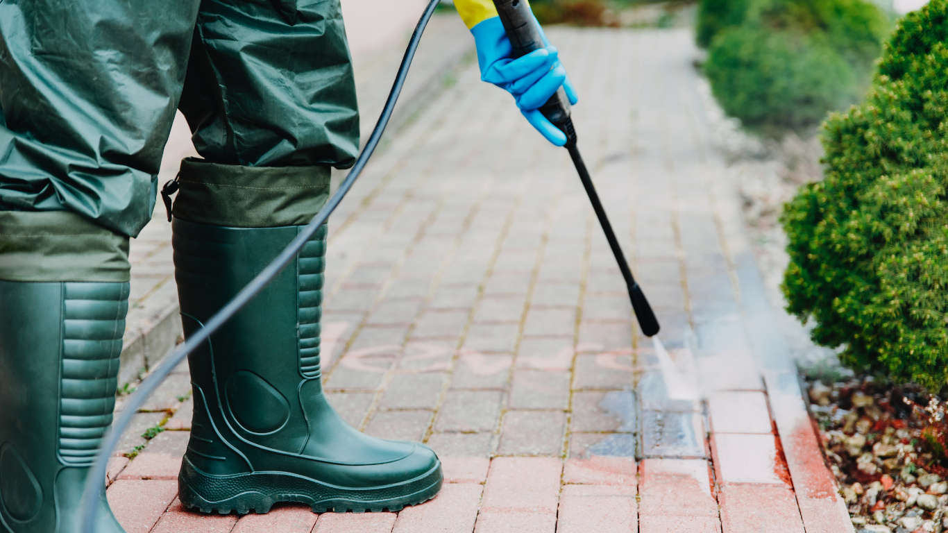 block pavement cleaning